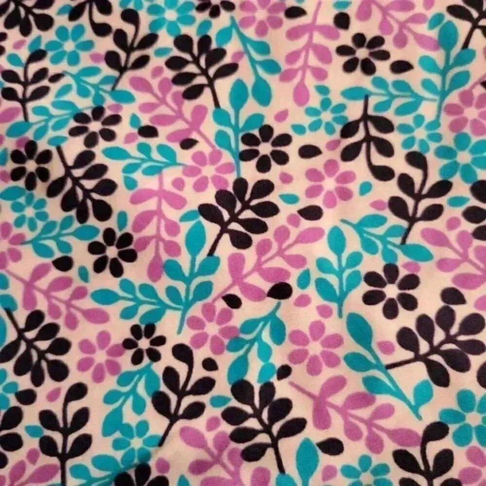 Old  Navy 2 piece Tankini size medium Black turquoise print neck ties - Picture 5 of 6